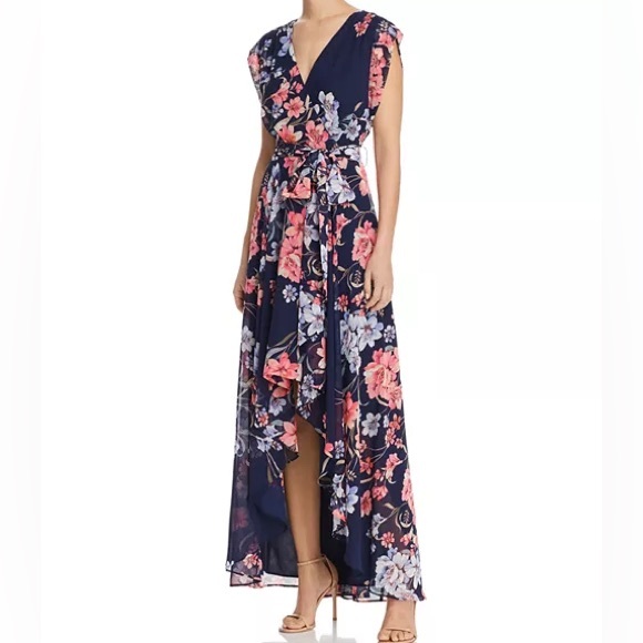 ELIZA J Obi Floral Print High/Low Dress Size 14 Petite - Picture 17 of 17
